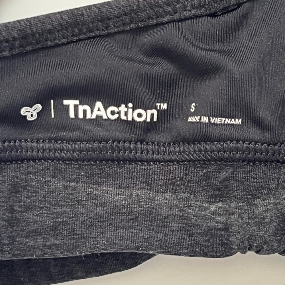 Aritzia TnAction TnaLIFE Perform Sports Bra Heathered Charcoal Gray Workout Sz S - Picture 5 of 11